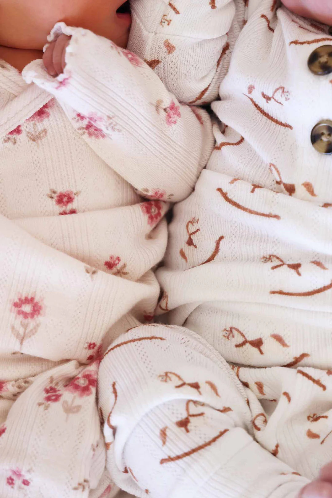 2pc Pointelle Crossover Top & Bottom | Precious Posies