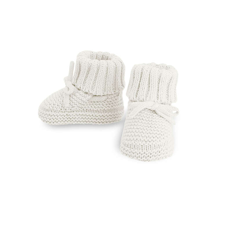 Cream Knit Booties
