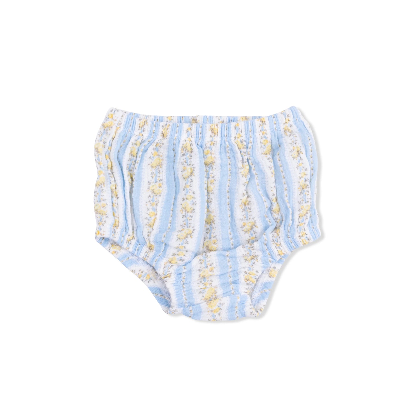 Odalys Floral Stripe Puff Sleeve Baby Doll Dress And Bloomer