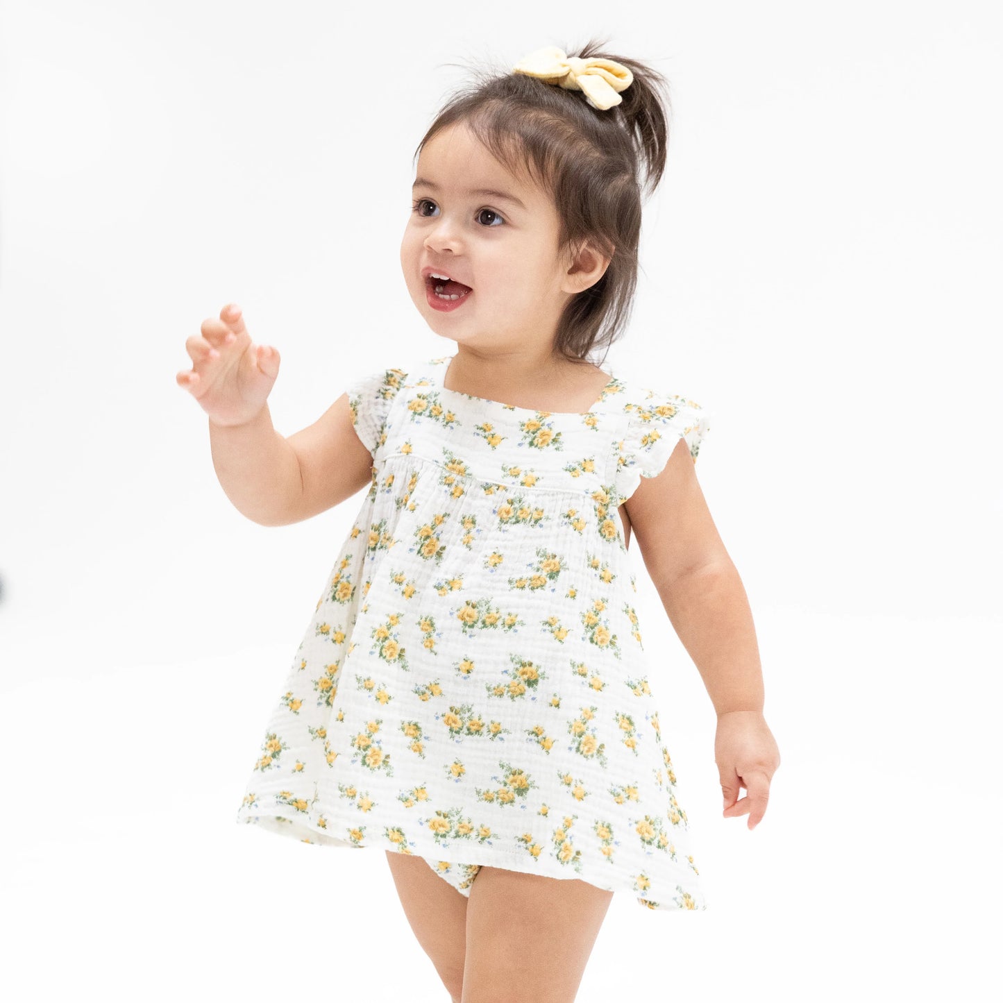 Sunshine Roses Pinafore And High Waisted Bloomer