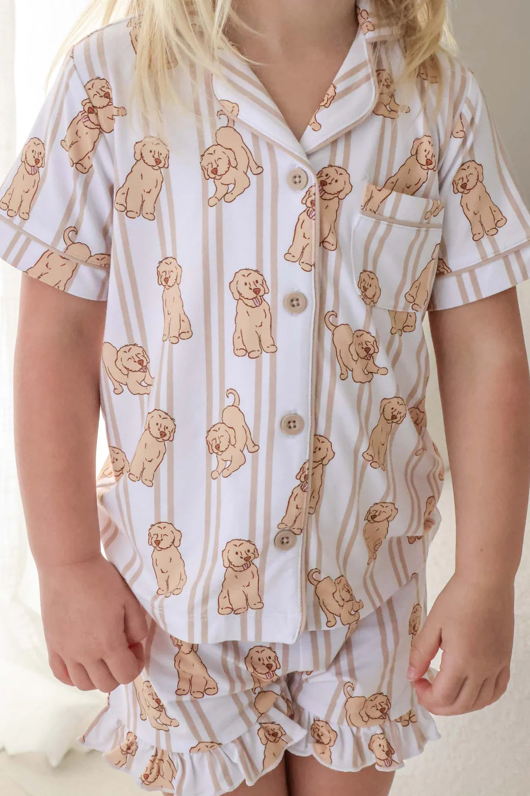 Girl’s Two Piece Short Lounge Set | Ruff Life
