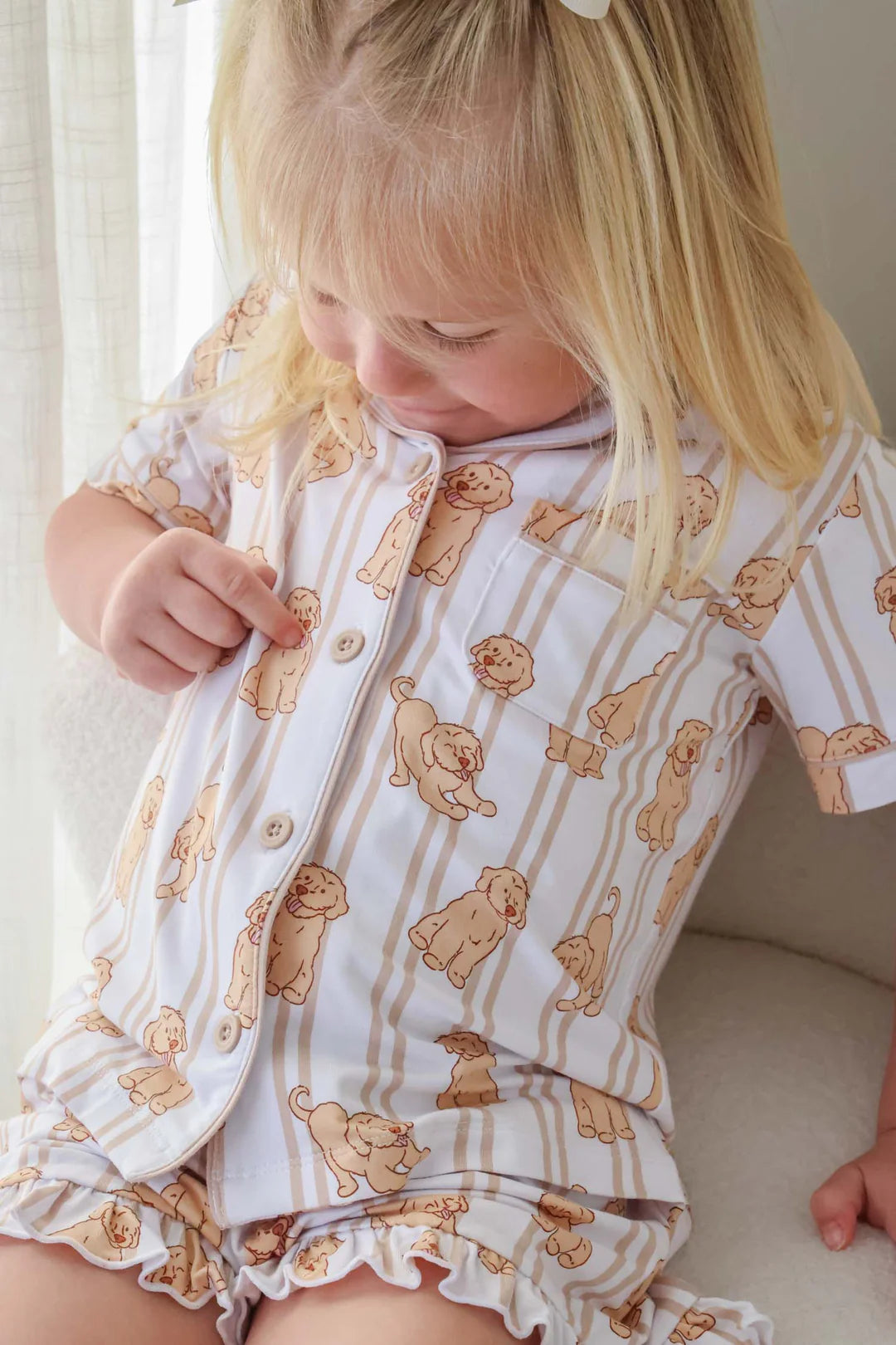 Girl’s Two Piece Short Lounge Set | Ruff Life