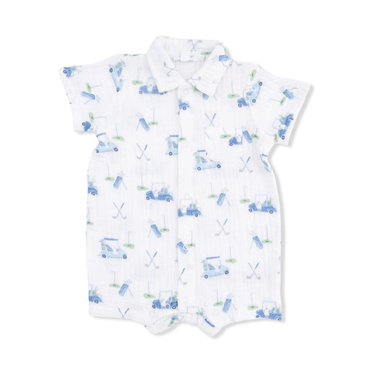 Baby Golf Carts Blue Polo Shortie