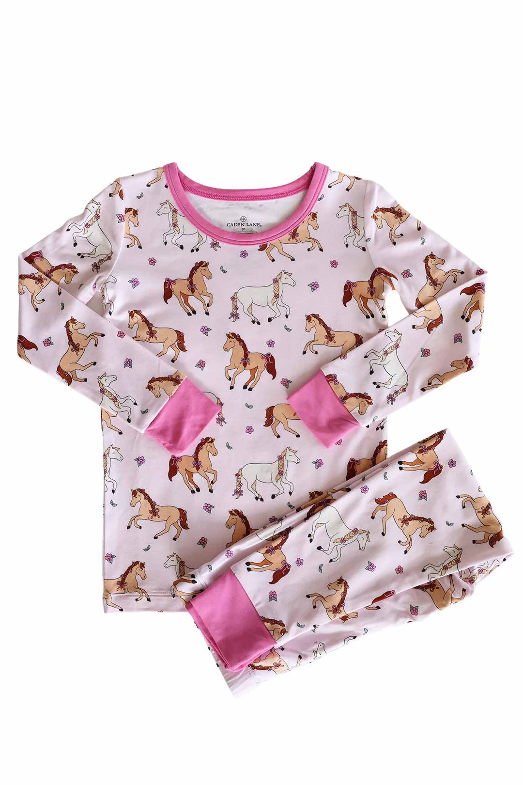 Two Piece Pajama Set | Pony Club Pink