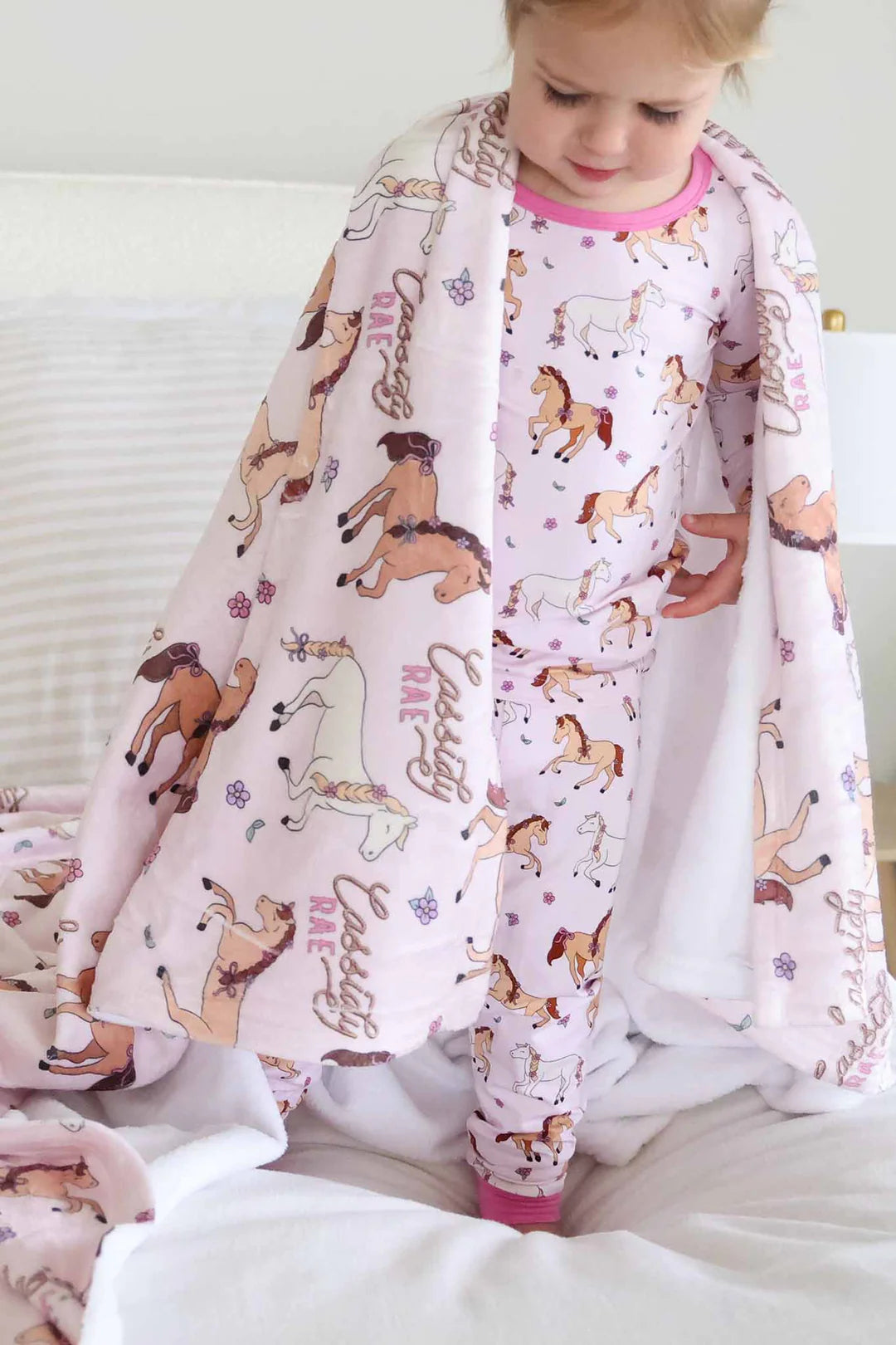 Two Piece Pajama Set | Pony Club Pink