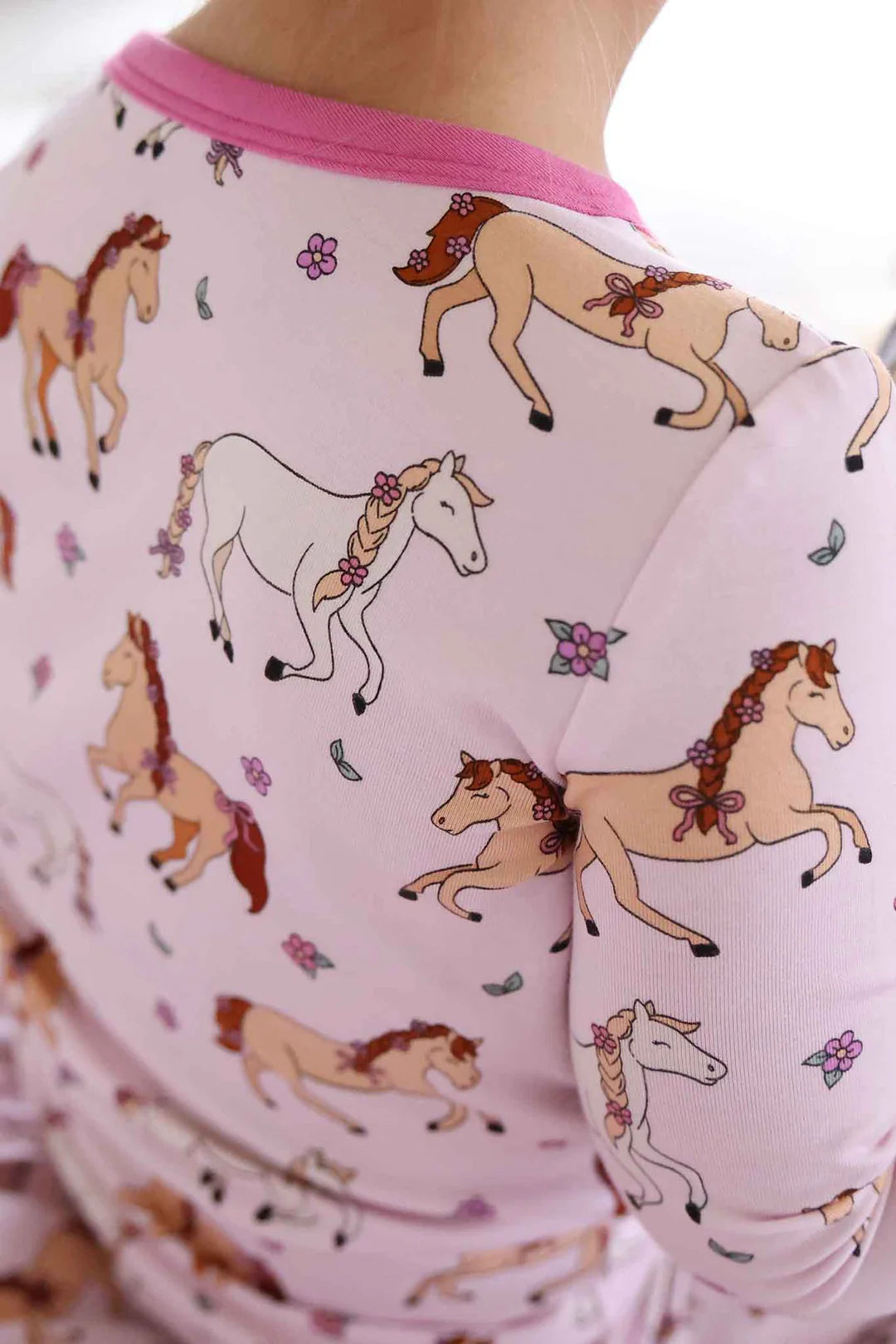 Two Piece Pajama Set | Pony Club Pink