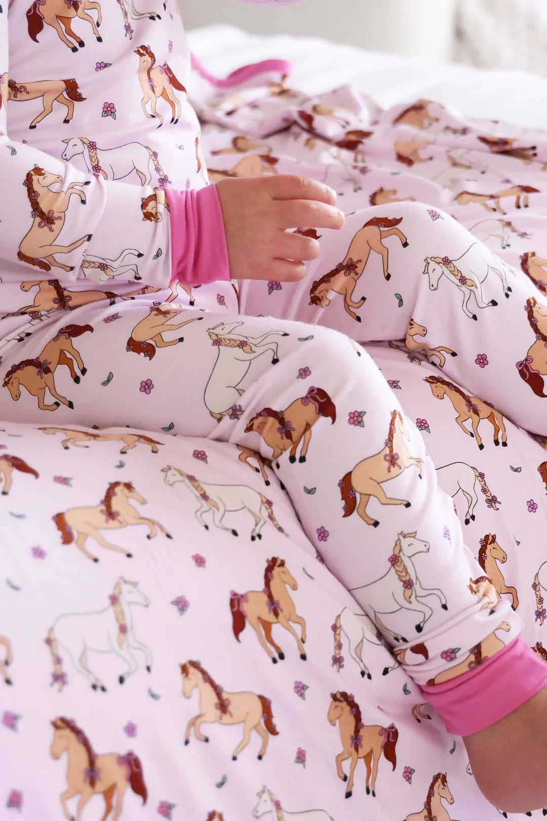 Two Piece Pajama Set | Pony Club Pink