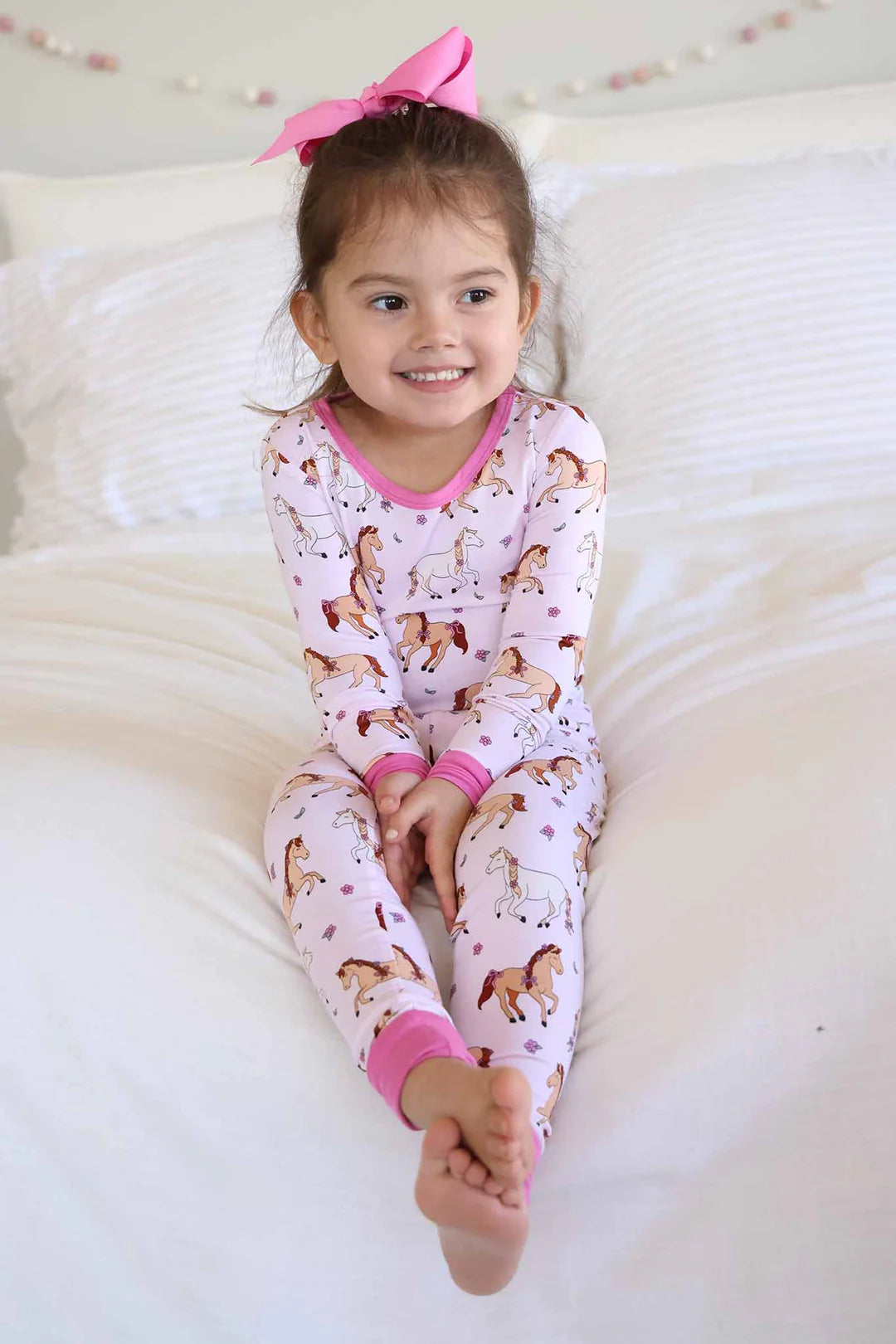 Two Piece Pajama Set | Pony Club Pink