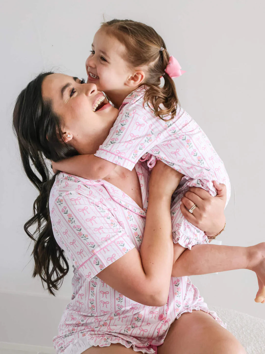 Girl’s Two Piece Short Lounge Set | Coquette Garden