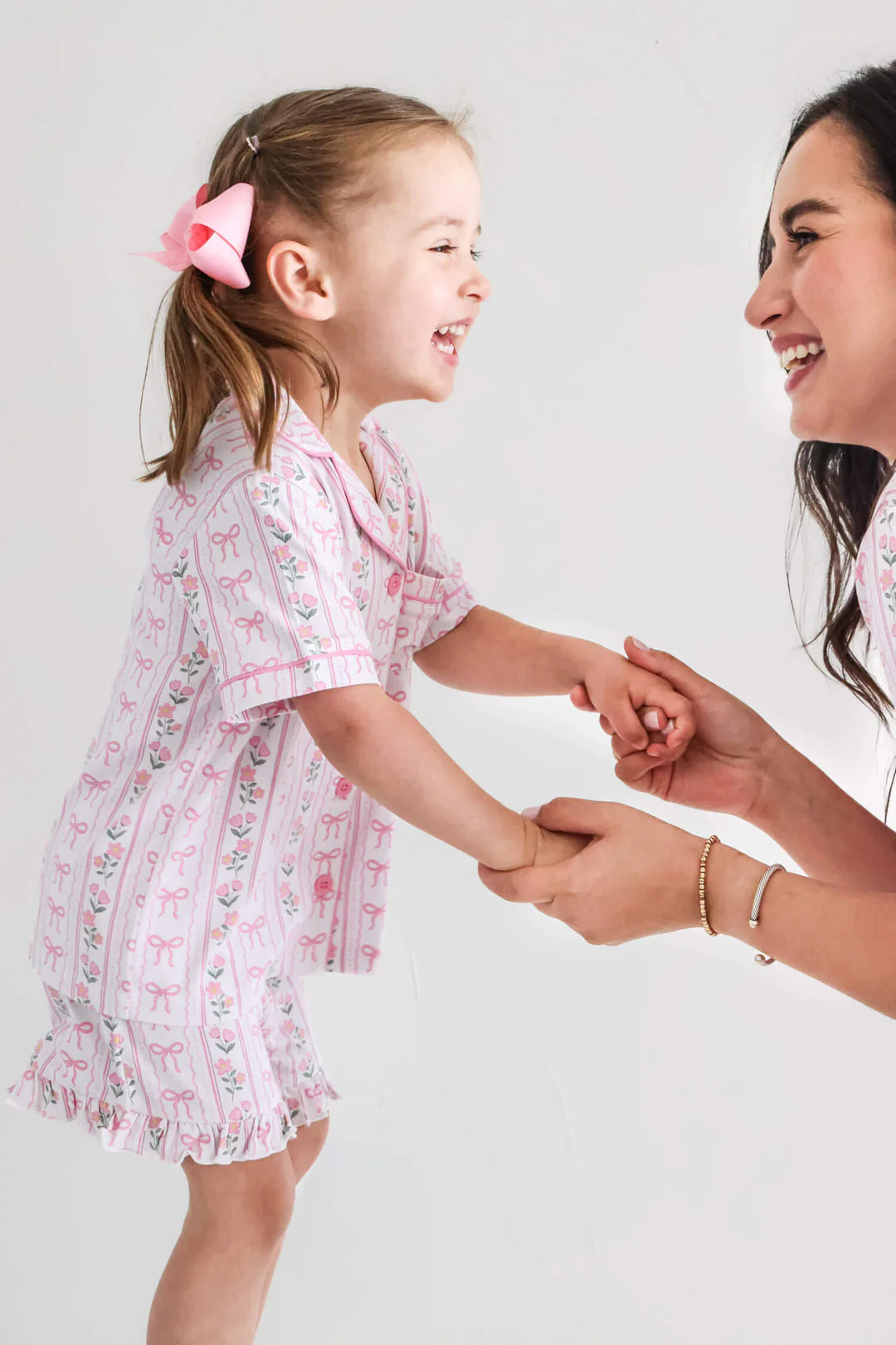 Girl’s Two Piece Short Lounge Set | Coquette Garden