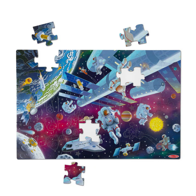 Outer Space Glow in the Dark Floor Puzzle - 48 Pieces