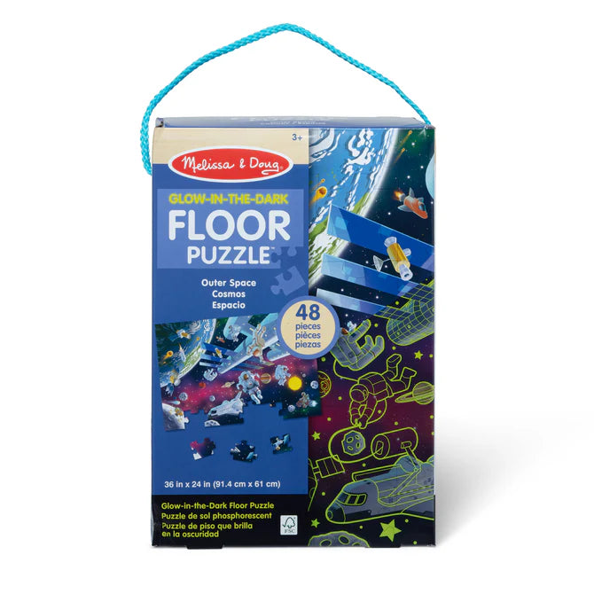 Outer Space Glow in the Dark Floor Puzzle - 48 Pieces