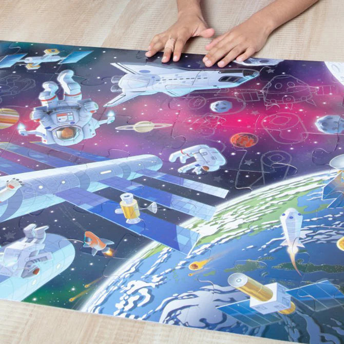 Outer Space Glow in the Dark Floor Puzzle - 48 Pieces