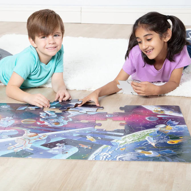 Outer Space Glow in the Dark Floor Puzzle - 48 Pieces