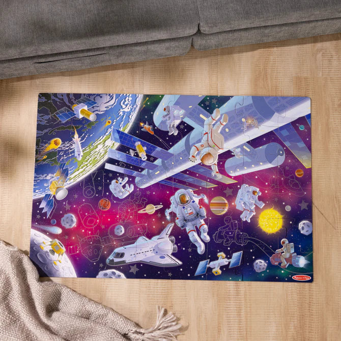 Outer Space Glow in the Dark Floor Puzzle - 48 Pieces