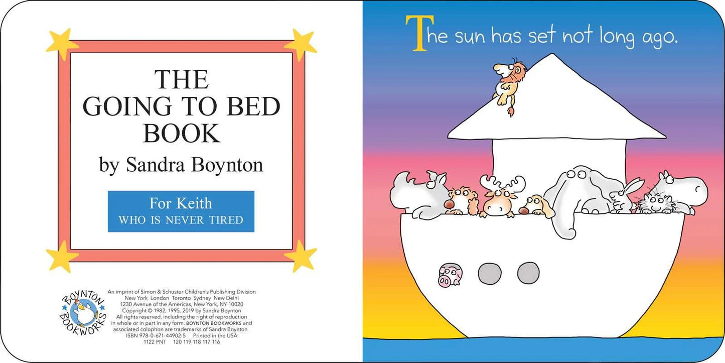 The Going to Bed Book - Board Book
