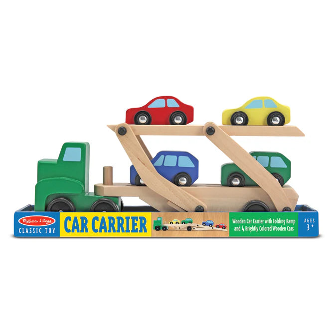 Car Carrier Truck & Cars Wooden Toy Set