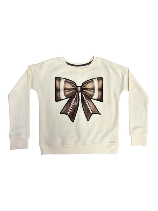 Football Bow Sweatshirt