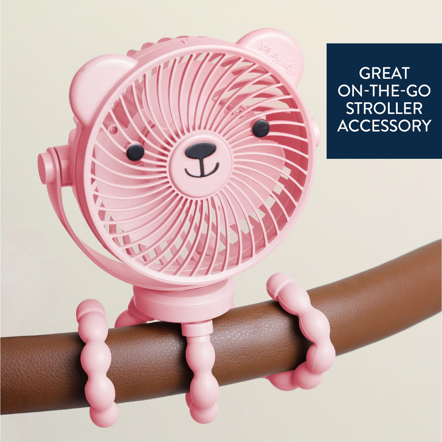 Pink Itzy Breeze 3-Speed Stroller Fan