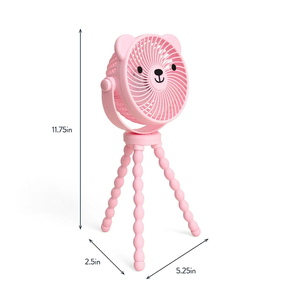 Pink Itzy Breeze 3-Speed Stroller Fan