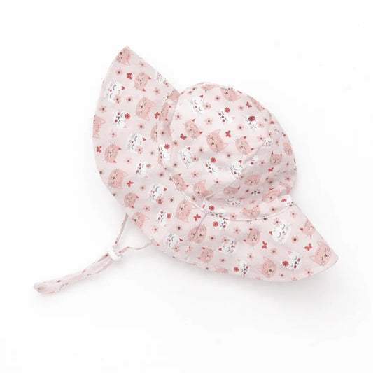 Kitty Sunhat Upf 50+ with Adjustable Breakaway Strap