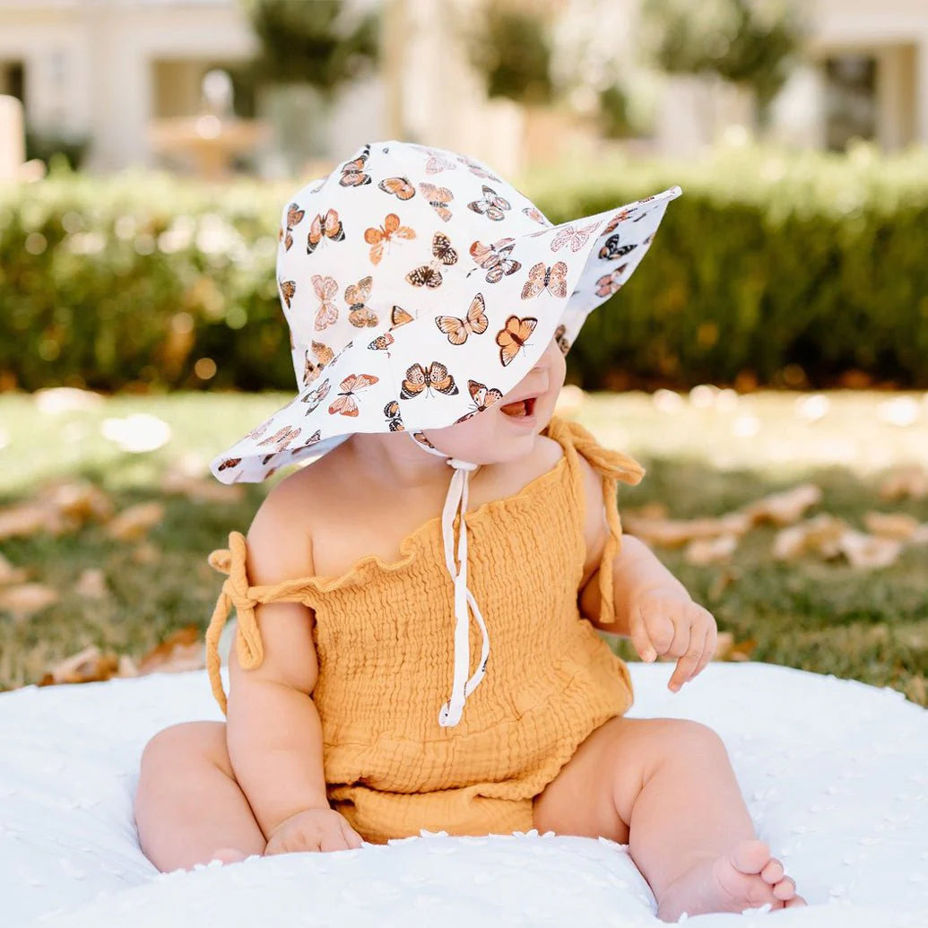 Butterflies Sunhat UPF 50+ with Adjustable Breakaway Strap