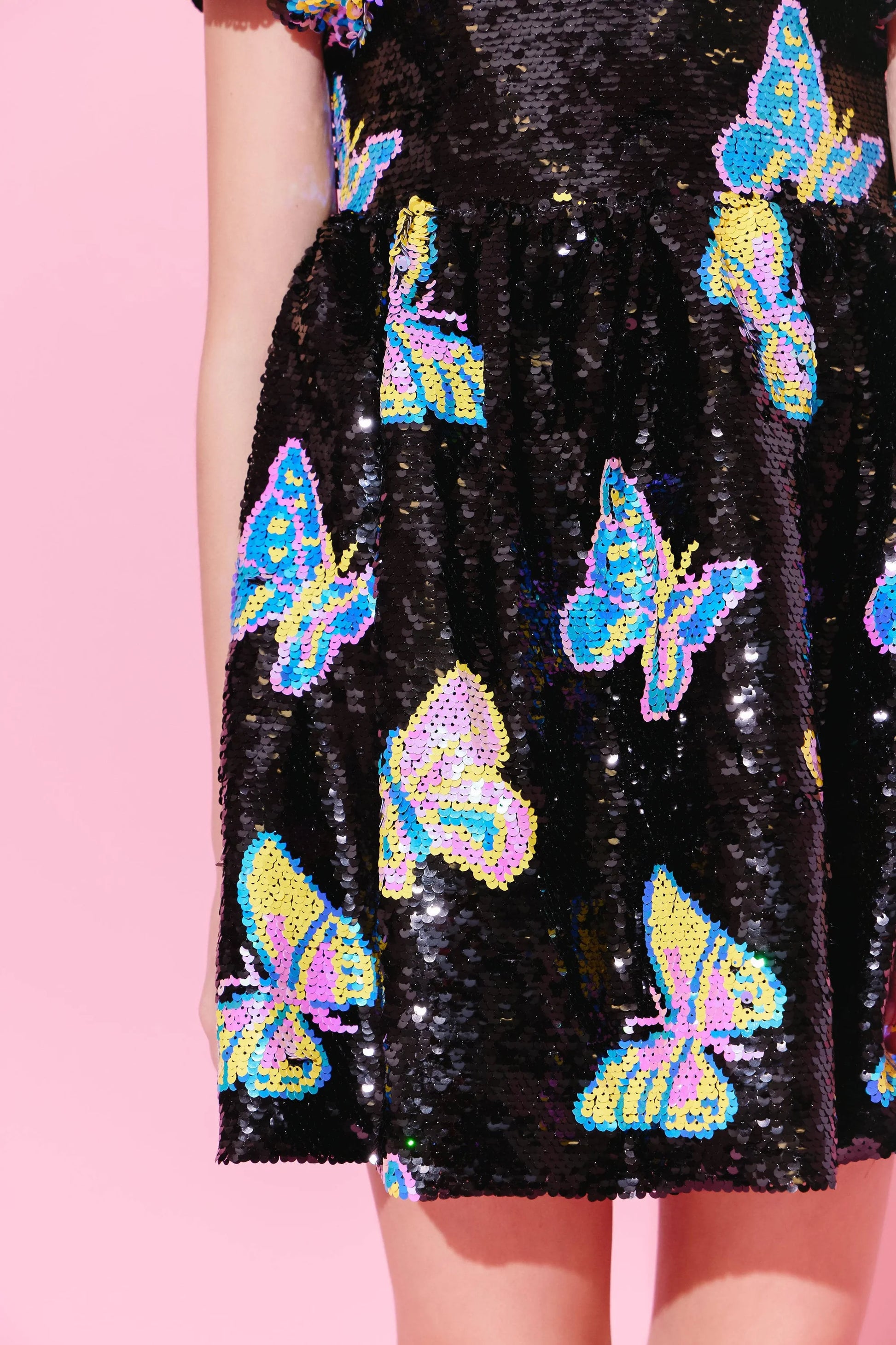 Magic Butterfly Sequin Dress Twinkletoesandclothes Magic Butterfly Sequin Dress Twinkletoesandclothes