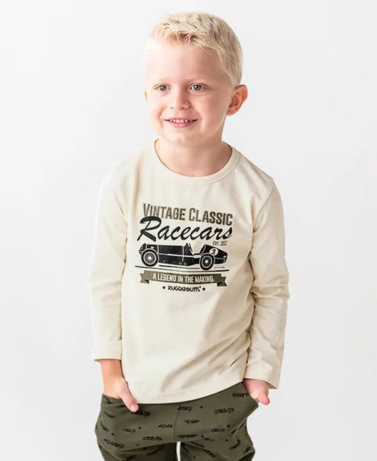 Vintage Race Cars Long Sleeve Tee & Jogger Set