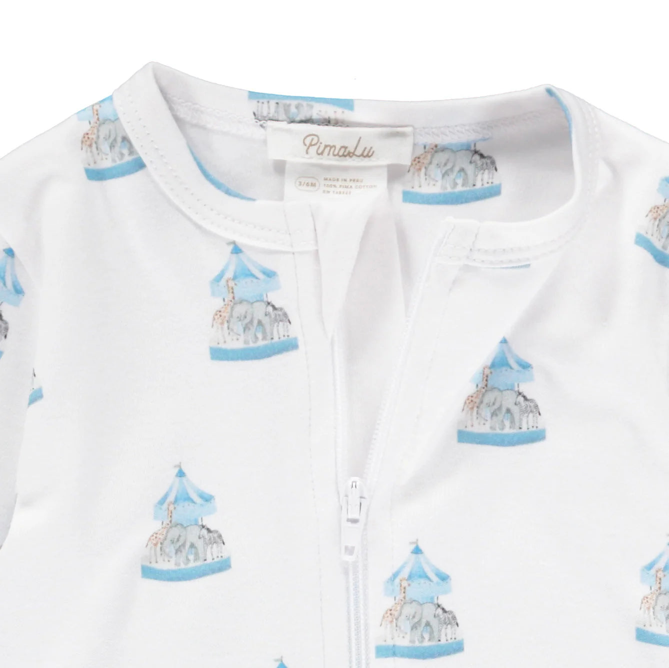 Carousel Zipper Footie