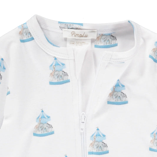 Carousel Zipper Footie
