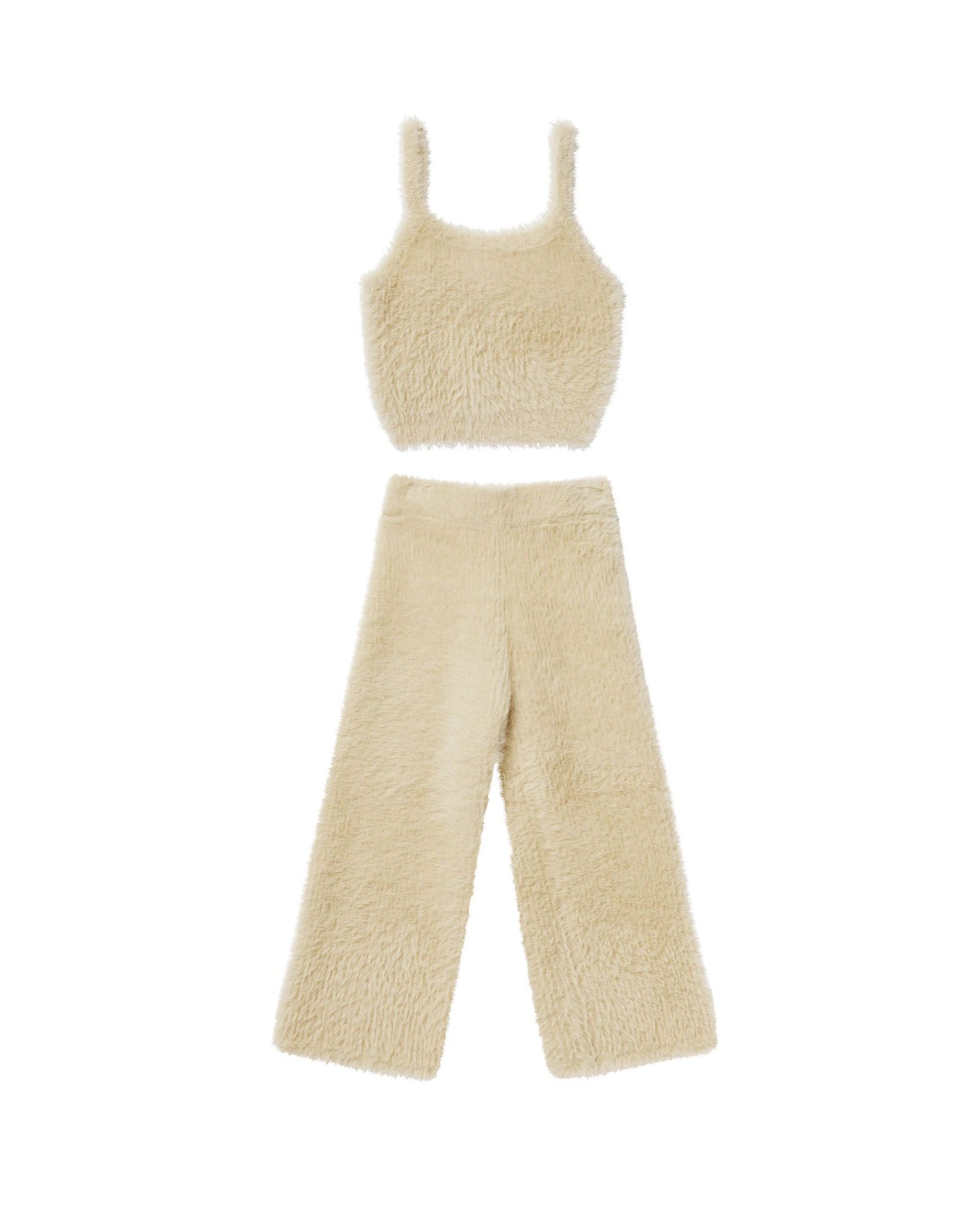 Fuzzy Knit Lounge Set