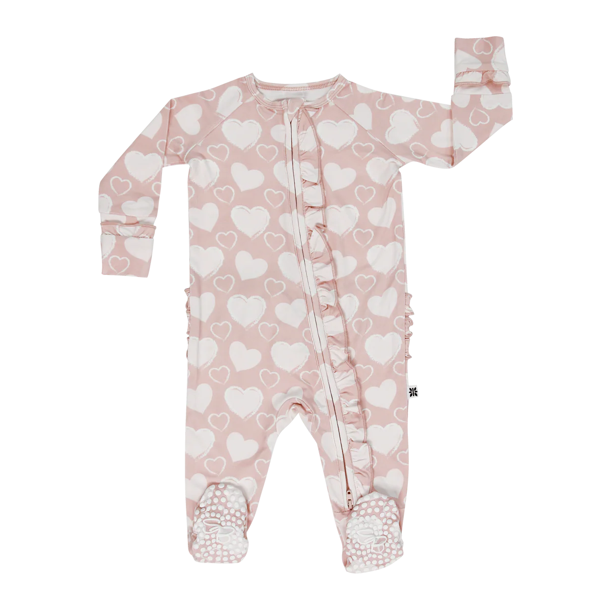 So Much Love Ruffle Footie