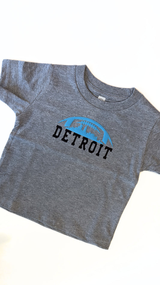 Detroit Skyline Football Tee