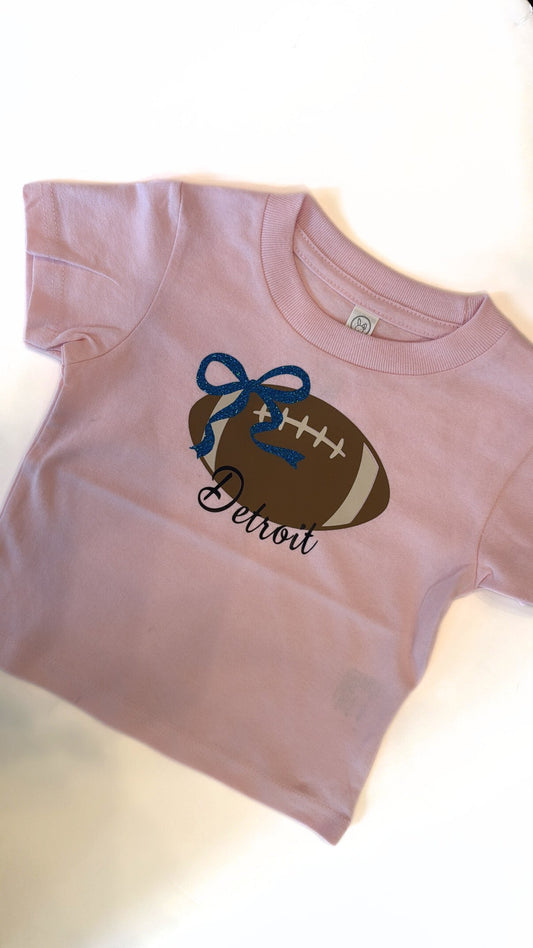 Detroit Bow Football Tee