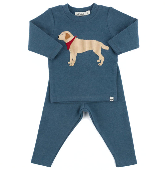 oh baby! Lab Bandana Two Piece Set - Ocean