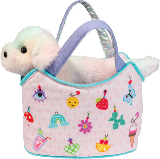 Charmingly Yours Sassy Sak With Rainbow Dog