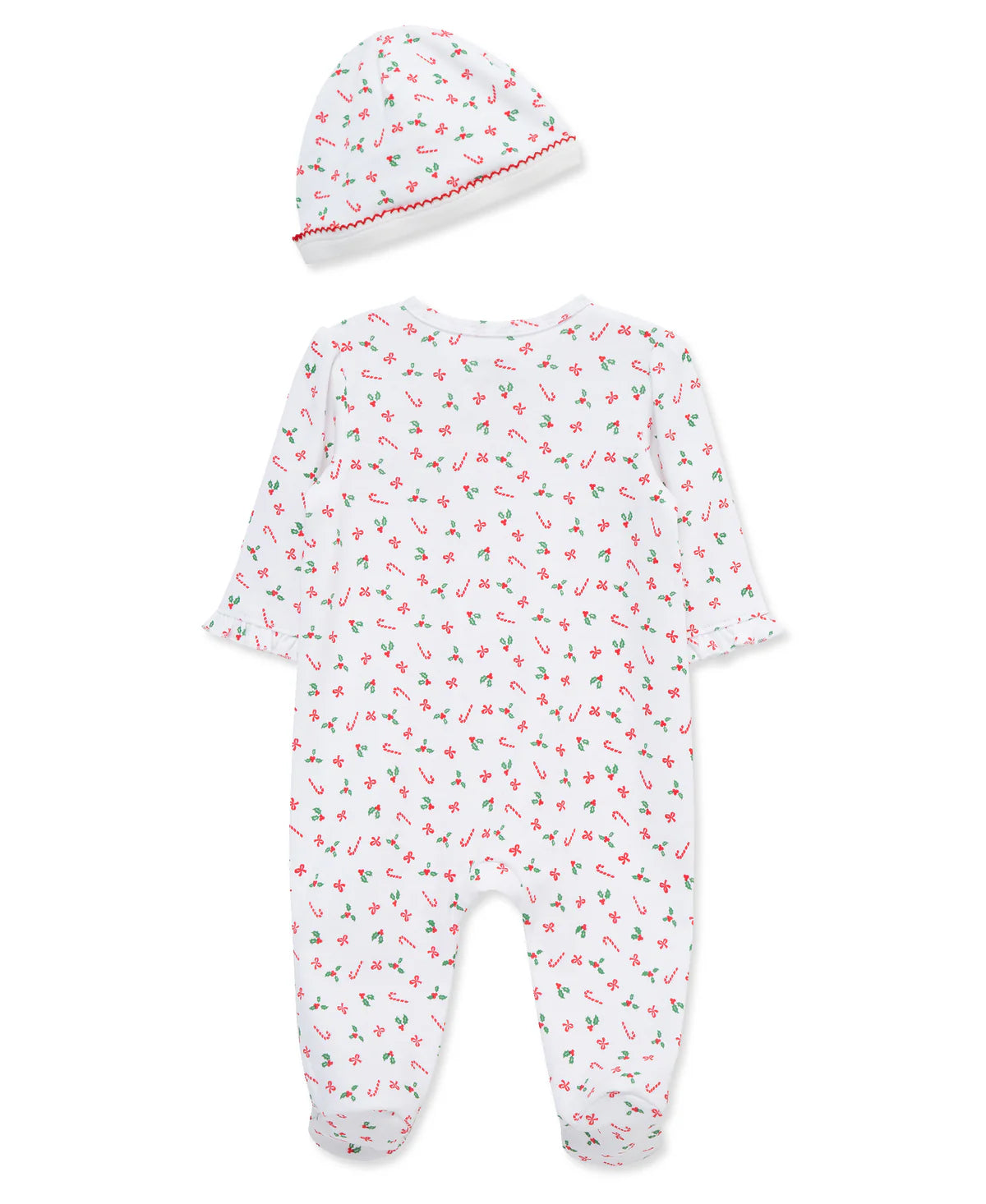 "My First Christmas" Candy Cane Footie Set