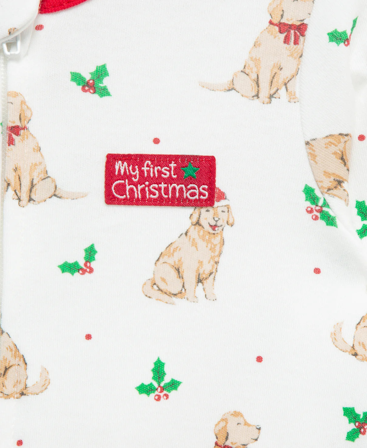 "My First Christmas" Puppy Footie & Hat