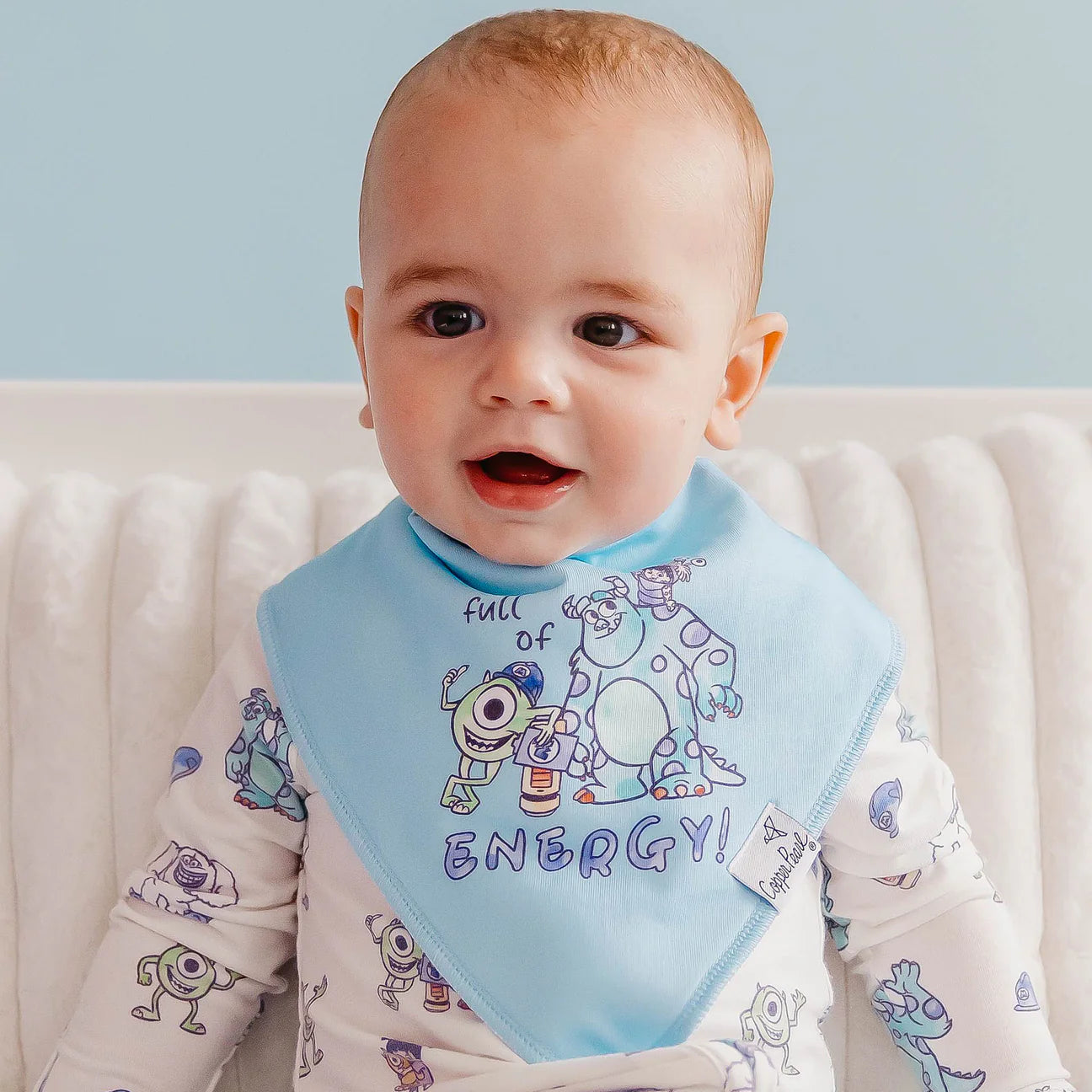 Baby Bandana Bib Set Monsters Inc Medley