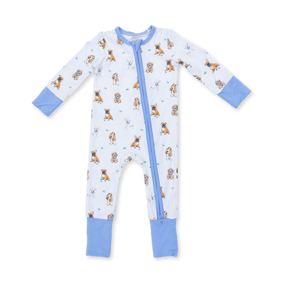 Bestie Dogs Blue Convertible Romper
