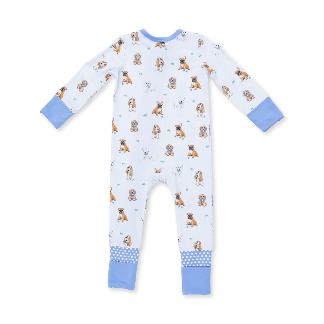 Bestie Dogs Blue Convertible Romper
