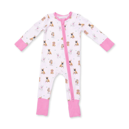 Bestie Dogs Pink Convertible Romper