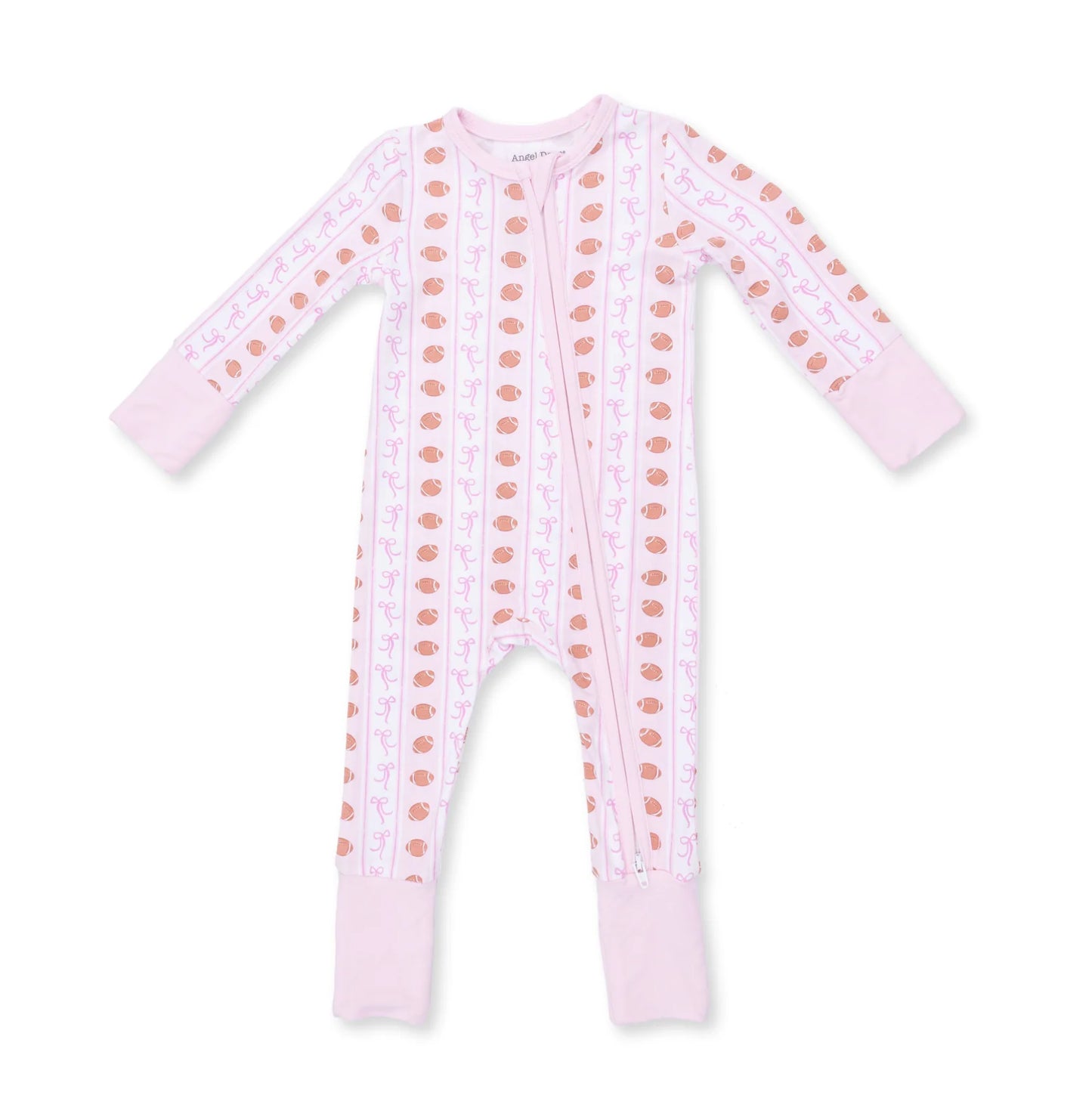 Football Bow Stripe Convertible Romper