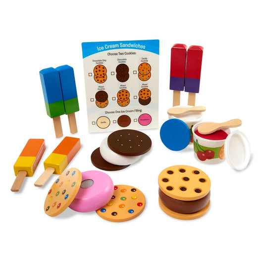 Wooden Frozen Treats Ice Cream Play Set