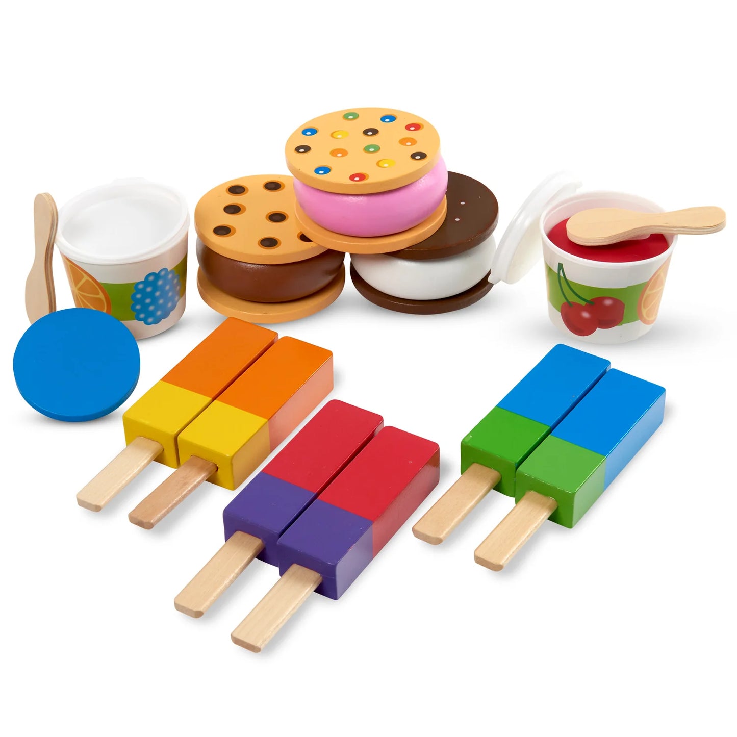 Wooden Frozen Treats Ice Cream Play Set