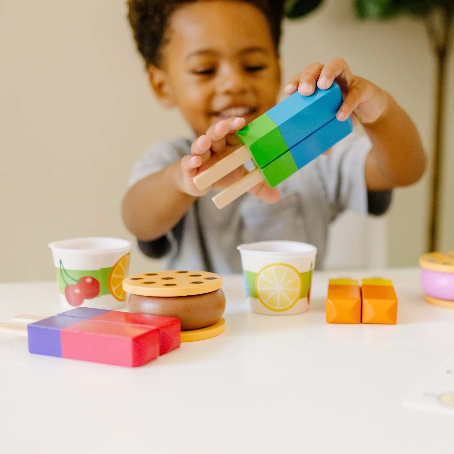 Wooden Frozen Treats Ice Cream Play Set