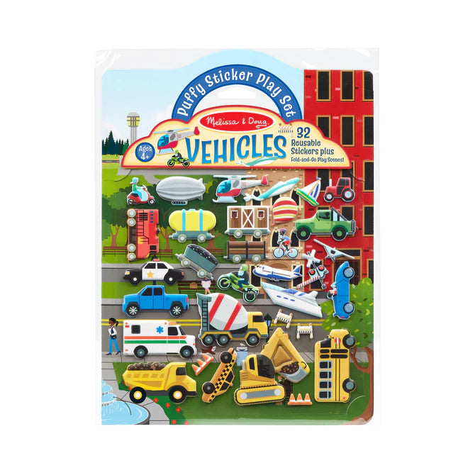 Puffy Sticker Play Set - Vehicles