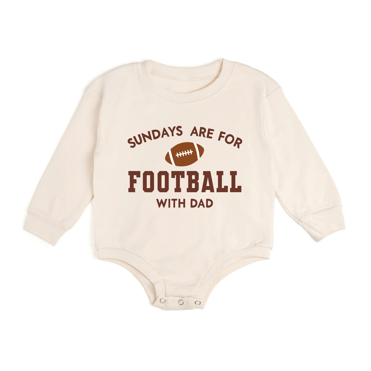 Sundays Are For Football Long Sleeve Romper