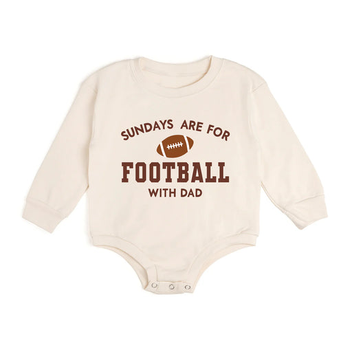 Sundays Are For Football Long Sleeve Romper