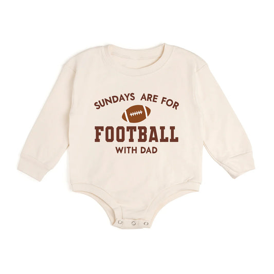 Sundays Are For Football Long Sleeve Romper